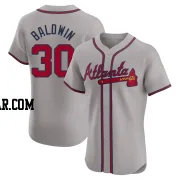 Drake Baldwin Men's Atlanta Braves Gray Elite Road Jersey