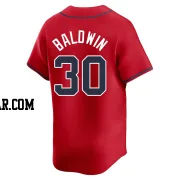 Drake Baldwin Youth Atlanta Braves Red Limited Alternate Jersey