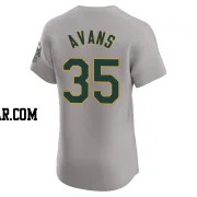 Drew Avans Men's Oakland Athletics Gray Elite Road Jersey