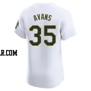 Drew Avans Men's Oakland Athletics White Elite Home Jersey