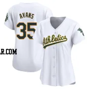 Drew Avans Women's Oakland Athletics White Limited Home Jersey