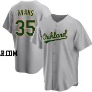 Drew Avans Youth Oakland Athletics Gray Replica Road Jersey