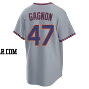 Drew Gagnon Men's New York Mets Gray Replica Away 2.0 Jersey