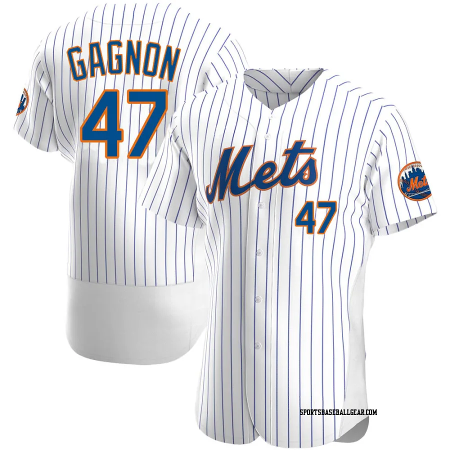 Drew Gagnon Men's New York Mets White Authentic Home Jersey