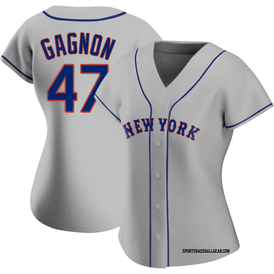 Drew Gagnon Women's New York Mets Gray Replica Road Jersey