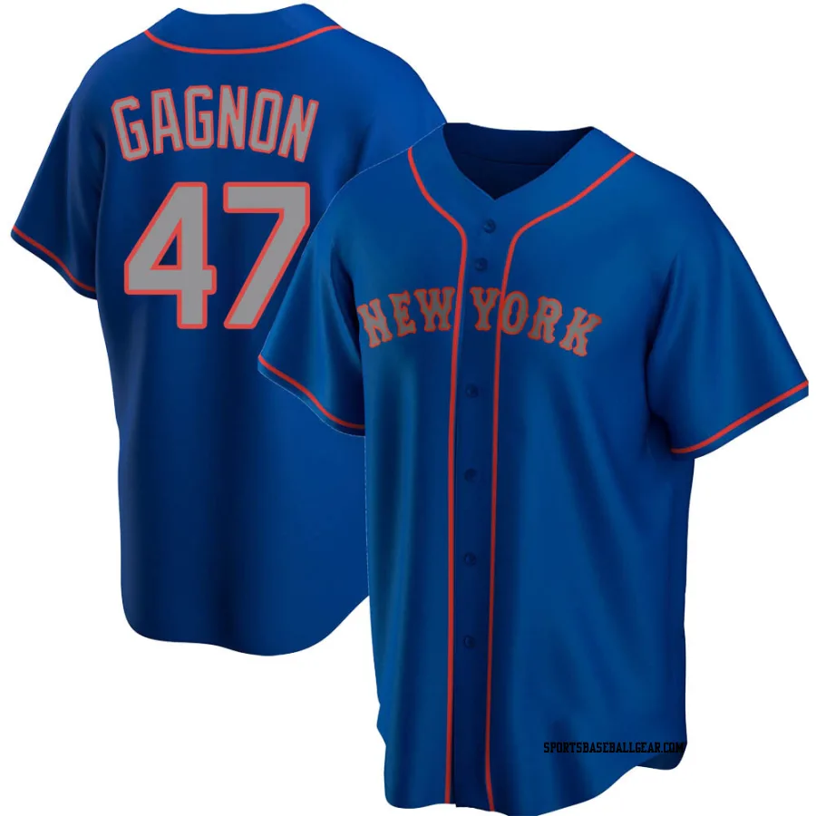 Drew Gagnon Youth New York Mets Royal Replica Alternate Road Jersey