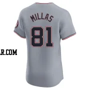 Drew Millas Men's Washington Nationals Gray Elite Road Jersey