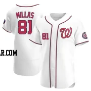 Drew Millas Men's Washington Nationals White Authentic Home Jersey