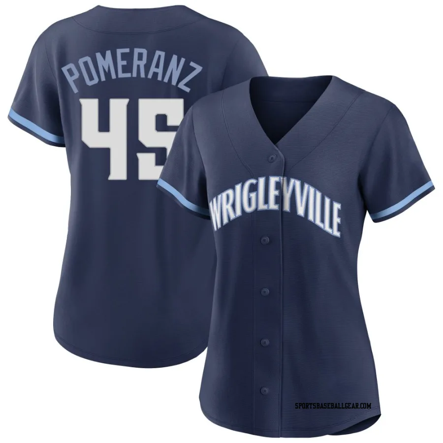 Drew Pomeranz Women's Chicago Cubs Navy Replica 2021 City Connect Jersey