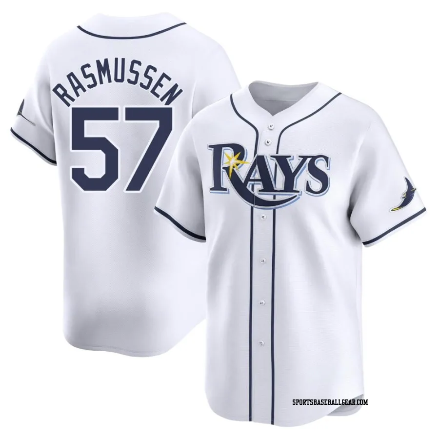 Drew Rasmussen Youth Tampa Bay Rays White Limited Home Jersey