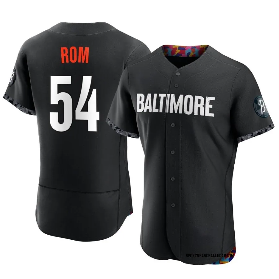 Drew Rom Men's Baltimore Orioles Black Authentic 2023 City Connect Jersey