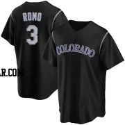 Drew Romo Youth Colorado Rockies Black Replica Alternate Jersey