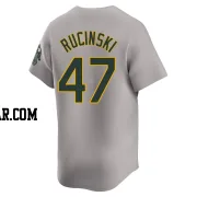 Drew Rucinski Men's Oakland Athletics Gray Limited Away Jersey