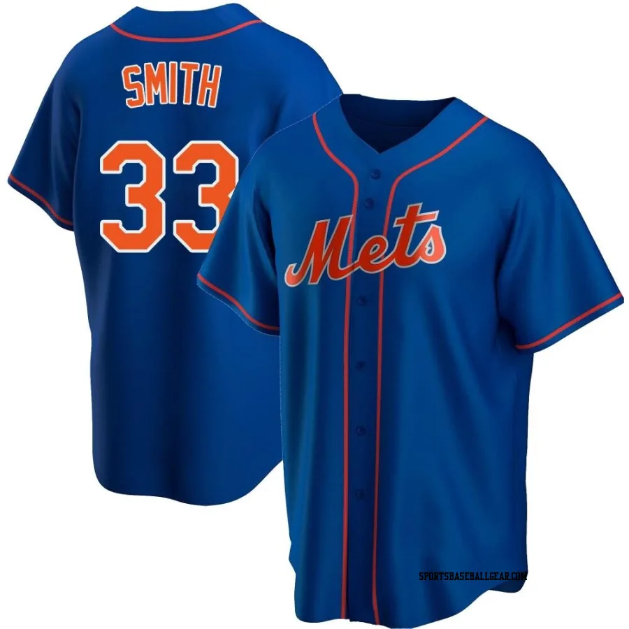 Drew Smith Men's New York Mets Royal Replica Alternate Jersey