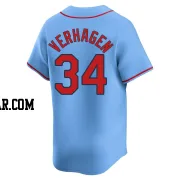 Drew VerHagen Men's St. Louis Cardinals Light Blue Limited Alternate Jersey