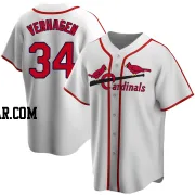 Drew VerHagen Men's St. Louis Cardinals White Home Cooperstown Collection Jersey