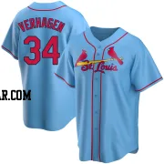 Drew VerHagen Youth St. Louis Cardinals Light Blue Replica Alternate Jersey
