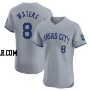 Drew Waters Men's Kansas City Royals Gray Elite Road Jersey