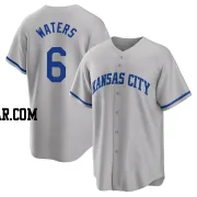 Drew Waters Men's Kansas City Royals Gray Replica 2022 Road Jersey
