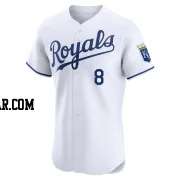 Drew Waters Men's Kansas City Royals White Elite Home Jersey
