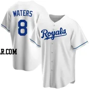 Drew Waters Youth Kansas City Royals White Replica Home Jersey