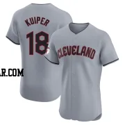 Duane Kuiper Men's Cleveland Guardians Gray Elite Road Jersey