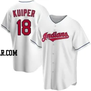 Duane Kuiper Youth Cleveland Guardians White Replica Home Jersey