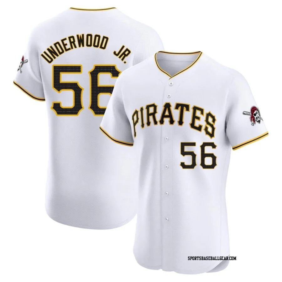 Duane Underwood Jr. Men's Pittsburgh Pirates White Elite Home Jersey