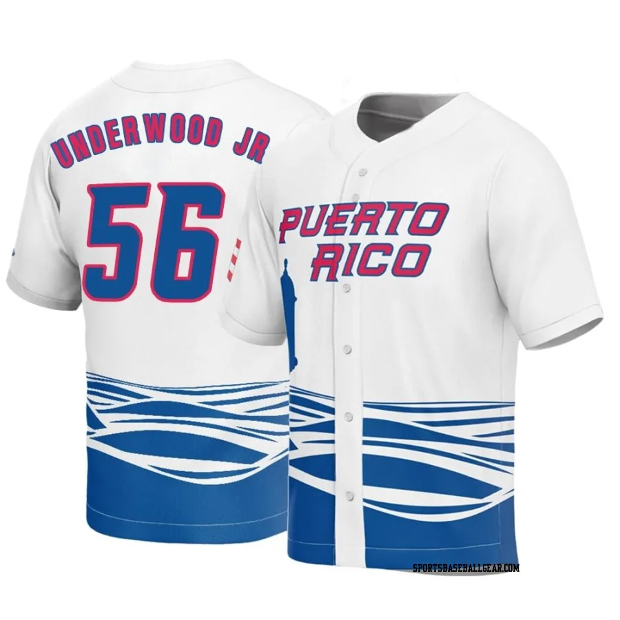 Duane Underwood Jr. Youth Puerto Rico Baseball White Replica 2023 World Baseball Classic Jersey