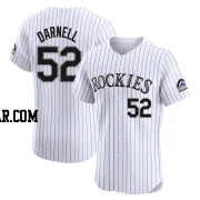 Dugan Darnell Men's Colorado Rockies White Elite Home Jersey