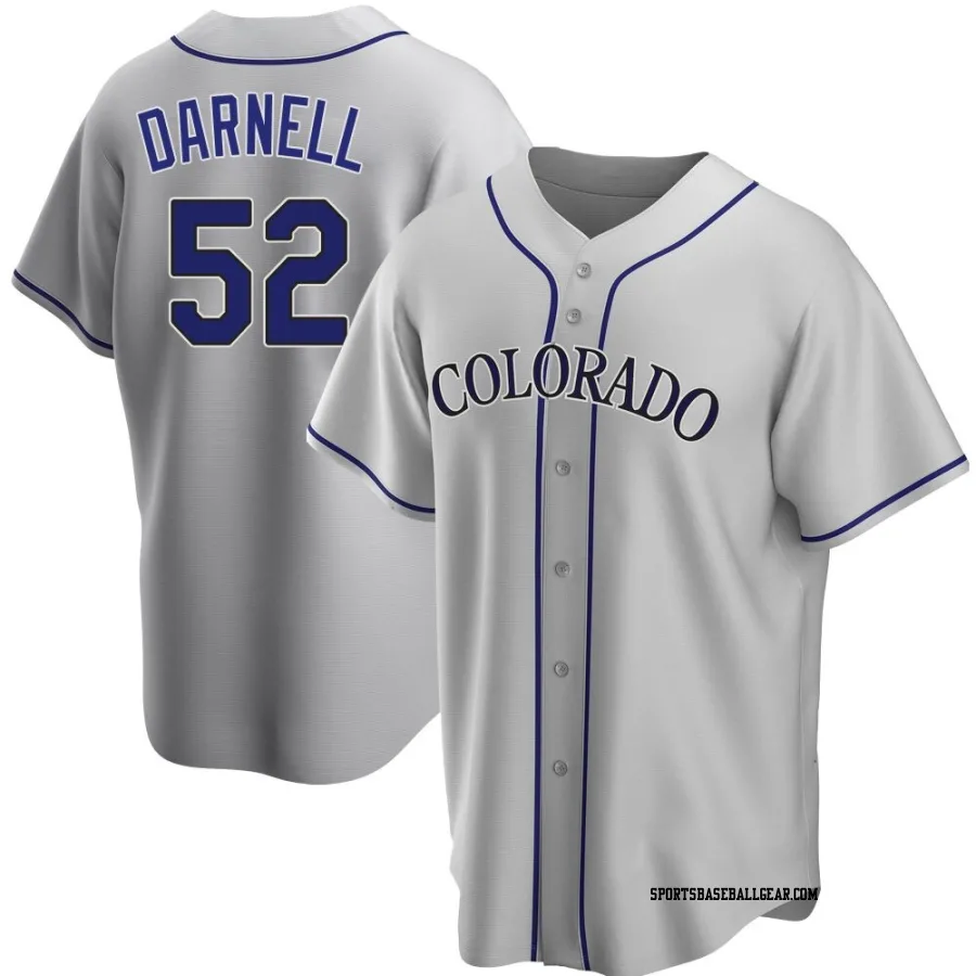 Dugan Darnell Youth Colorado Rockies Gray Replica Road Jersey
