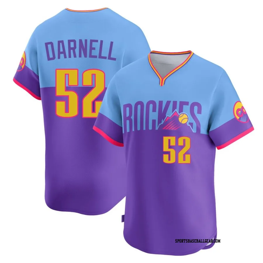 Dugan Darnell Youth Colorado Rockies Purple/Light Limited Blue 2025 City Connect Jersey