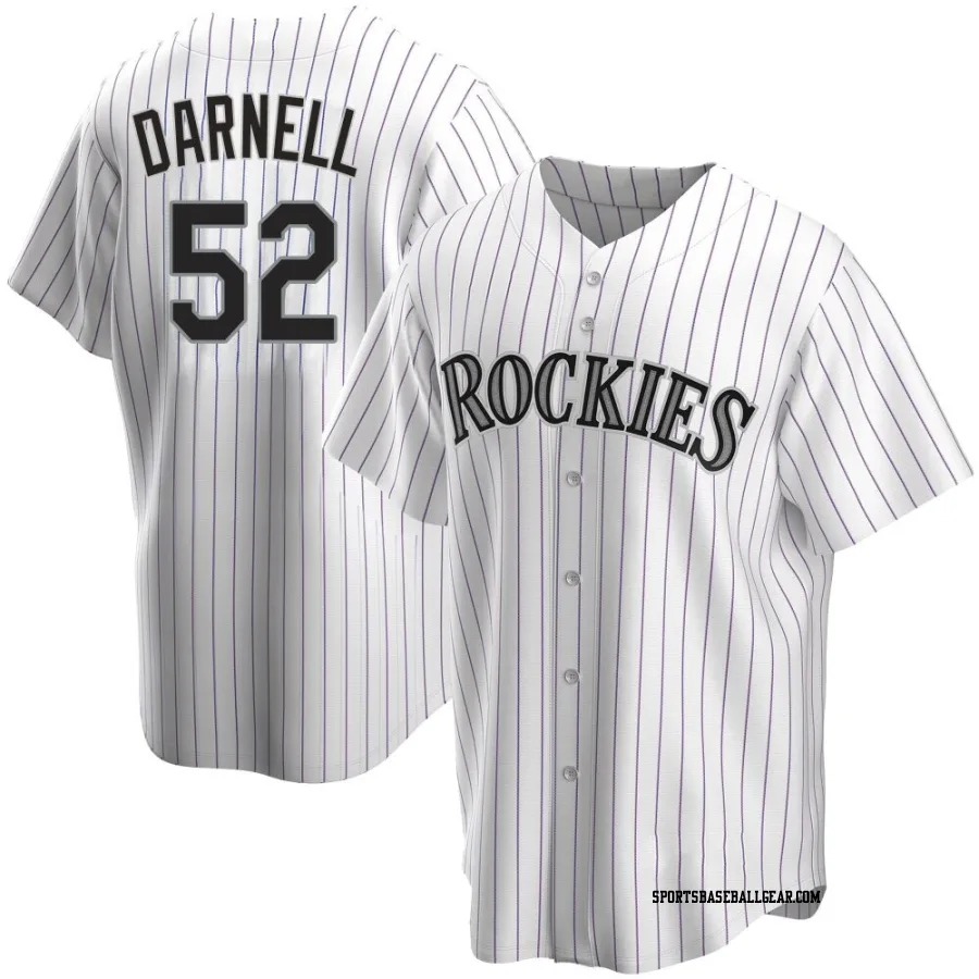 Dugan Darnell Youth Colorado Rockies White Replica Home Jersey
