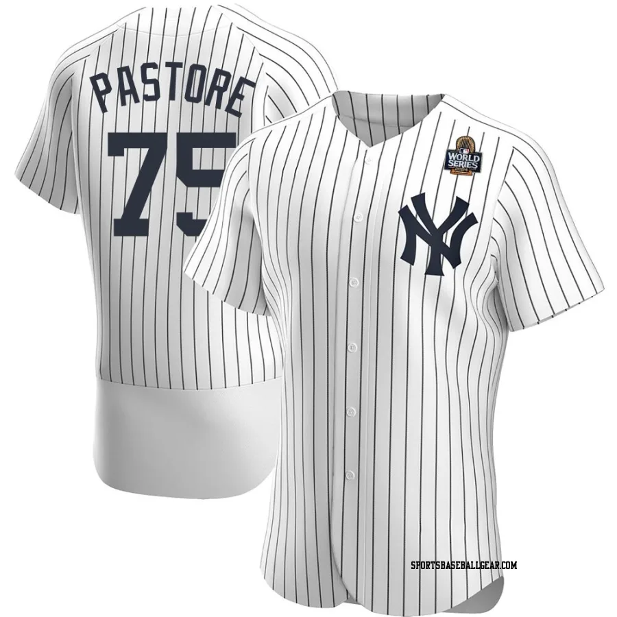 Duncan Pastore Men's New York Yankees White Authentic Home 2024 World Series Jersey