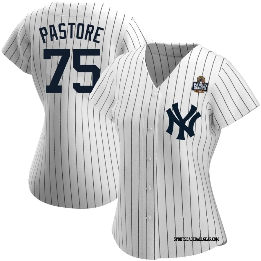 Duncan Pastore Women's New York Yankees White Replica Home Name 2024 World Series Jersey