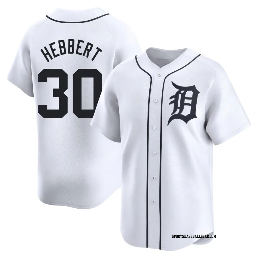 Duque Hebbert Men's Detroit Tigers White Limited Home Jersey