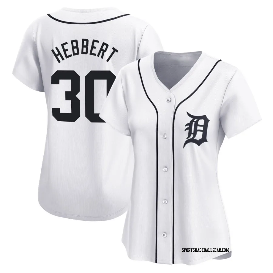 Duque Hebbert Women's Detroit Tigers White Limited Home Jersey