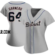 Dustin Garneau Women's Detroit Tigers Gray Replica Road Jersey