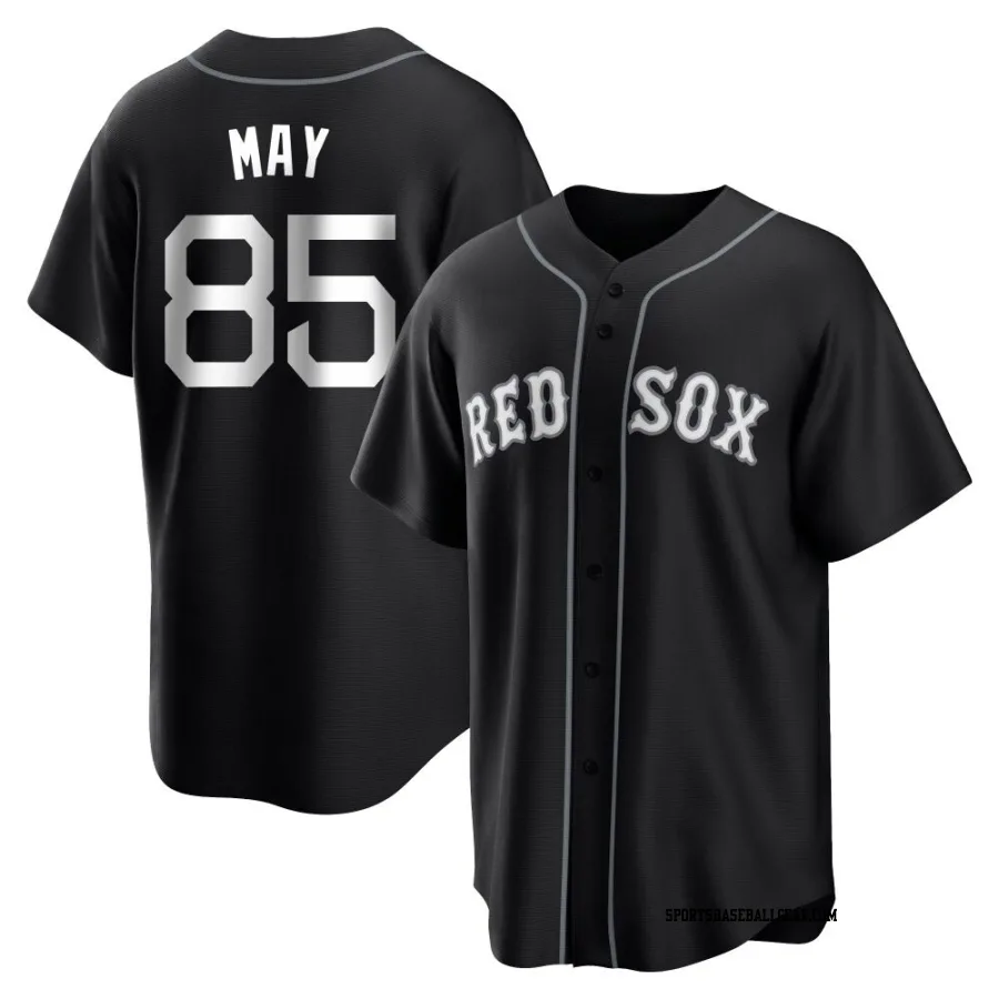 Dustin May Men's Boston Red Sox Black/White Replica Jersey