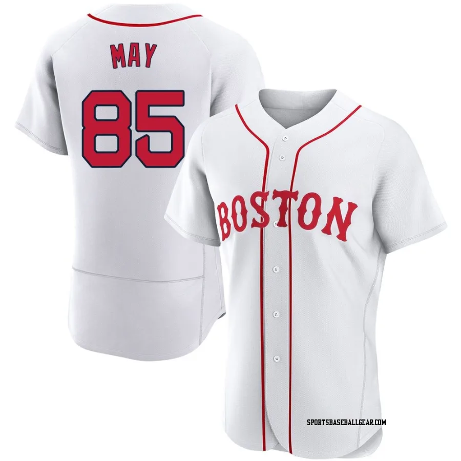 Dustin May Men's Boston Red Sox White Authentic 2021 Patriots' Day Jersey