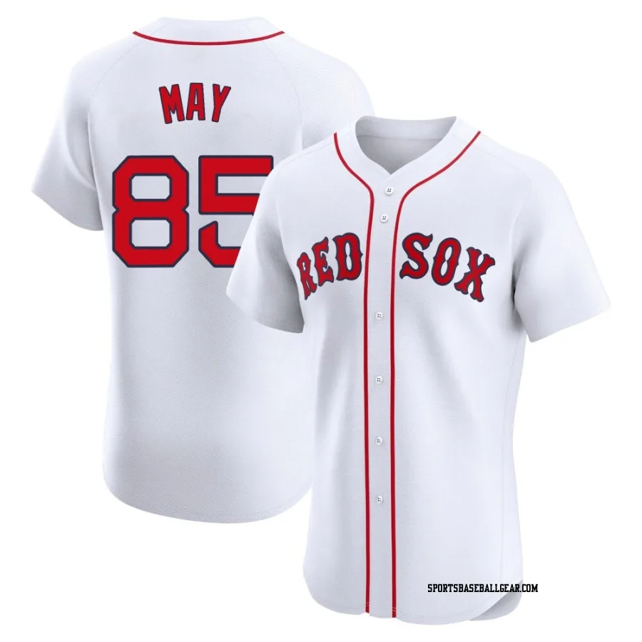 Dustin May Men's Boston Red Sox White Elite Home Jersey