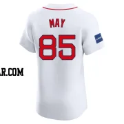 Dustin May Men's Boston Red Sox White Elite Home Patch Jersey