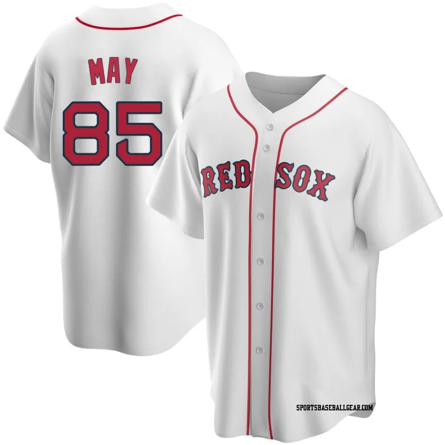 Dustin May Men's Boston Red Sox White Replica Home Jersey