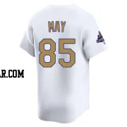 Dustin May Men's Los Angeles Dodgers Gold Limited White 2025 Collection Jersey