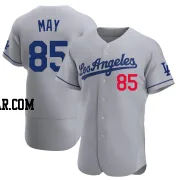 Dustin May Men's Los Angeles Dodgers Gray Authentic Away Jersey