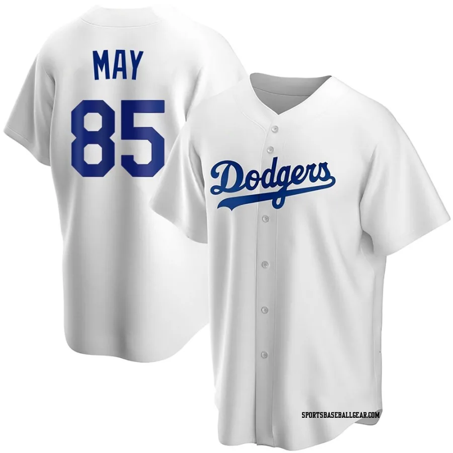 Dustin May Men's Los Angeles Dodgers White Replica Home Jersey