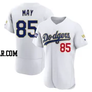 Dustin May Men's Los Angeles Dodgers White/Gold Authentic 2021 Gold Program Player Jersey