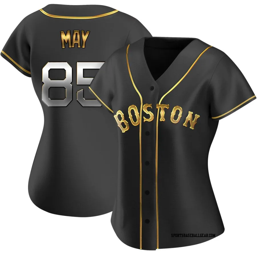 Dustin May Women's Boston Red Sox Black Golden Replica Alternate Jersey