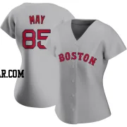 Dustin May Women's Boston Red Sox Gray Authentic Road Jersey