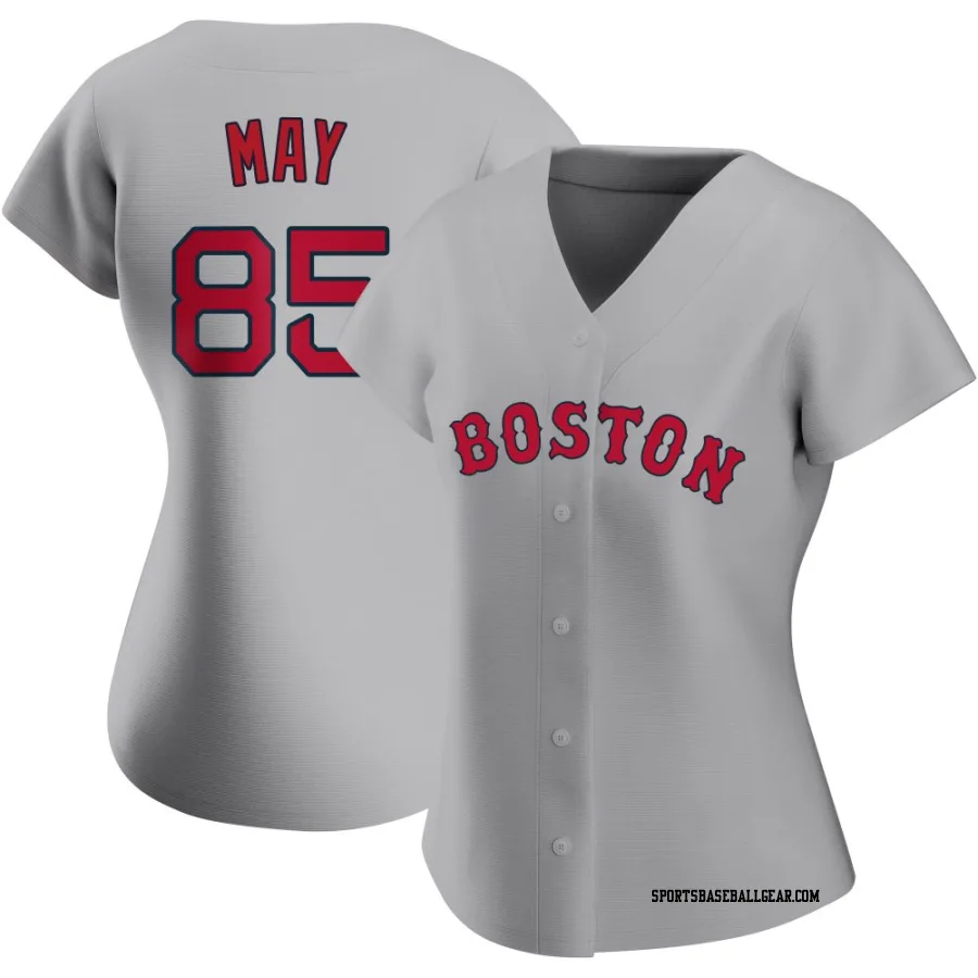 Dustin May Women's Boston Red Sox Gray Replica Road Jersey